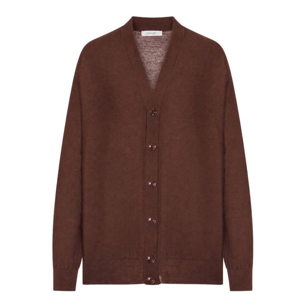 Lemaire Women Relaxed Twisted Cardigan In Merino Blend